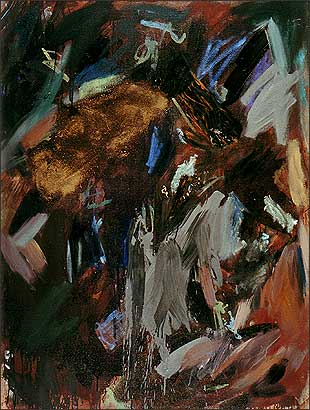 Regina Liedtke, Malerei: WasserFall 1986, 1,25 x 0,95 m / Öl auf Leinen