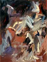Regina Liedtke, Malerei: HerbstTöne 1986, 1,25 x 0,95 m / Mischtechnik auf Leinen