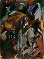 Regina Liedtke, Malerei: Nacht 1986, 1,25 x 0,95 m / Mischtechnik auf Leinen