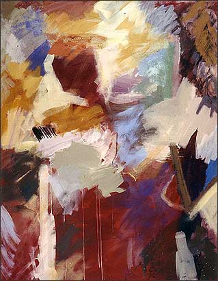 Regina Liedtke, Malerei: Sommer 1985, 1,60 x 1,25 m / Acryl auf Leinen